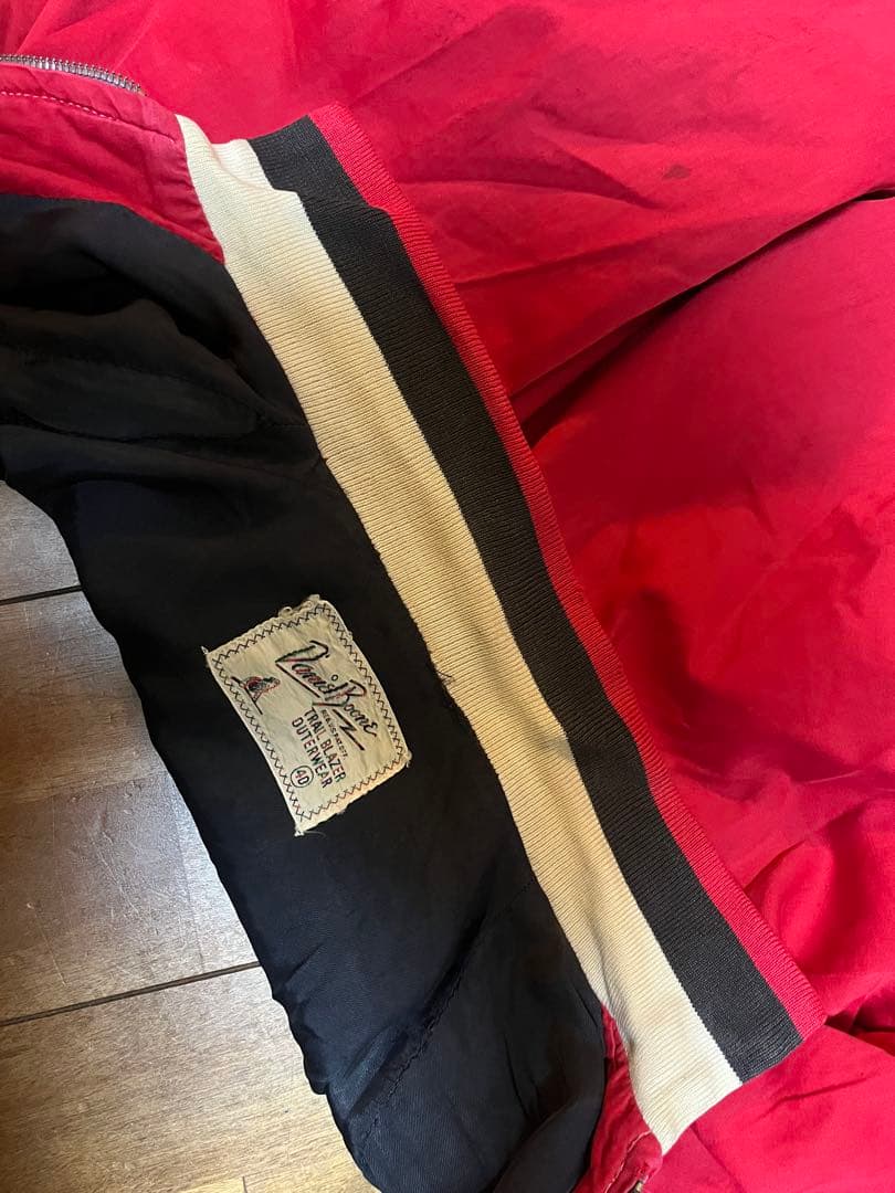 50,s Daniel Boone綿混ギャバジャン　crownジッパ40