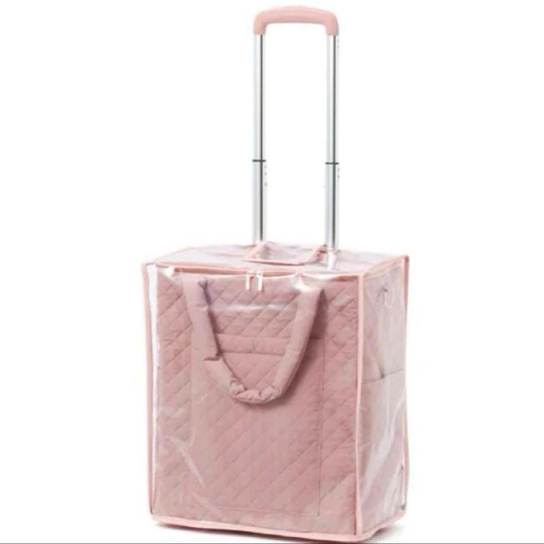新品タグ付✨フランフラン✨キルティング ソフトキャリーバッグ ピンク コロコロ