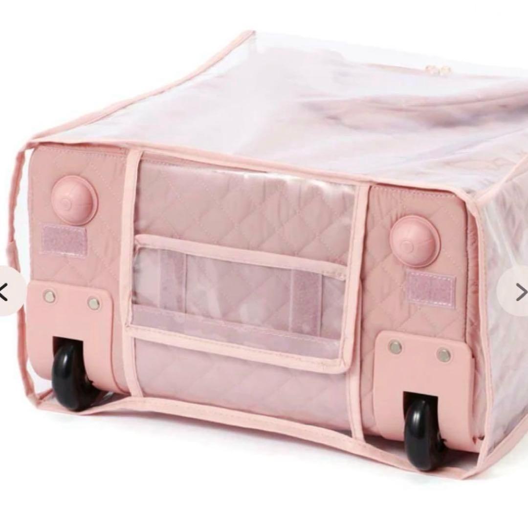 新品タグ付✨フランフラン✨キルティング ソフトキャリーバッグ ピンク コロコロ