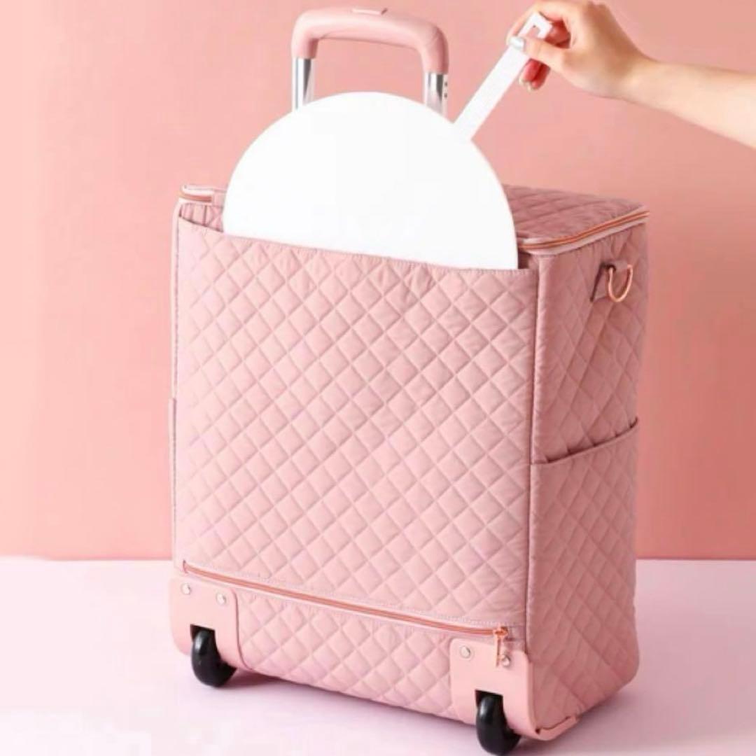 新品タグ付✨フランフラン✨キルティング ソフトキャリーバッグ ピンク コロコロ