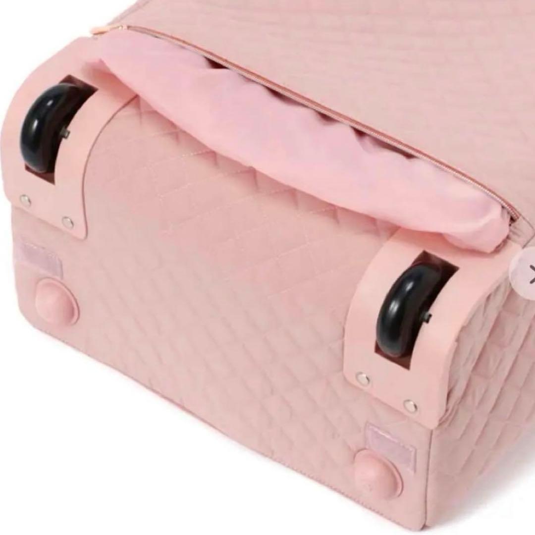 新品タグ付✨フランフラン✨キルティング ソフトキャリーバッグ ピンク コロコロ