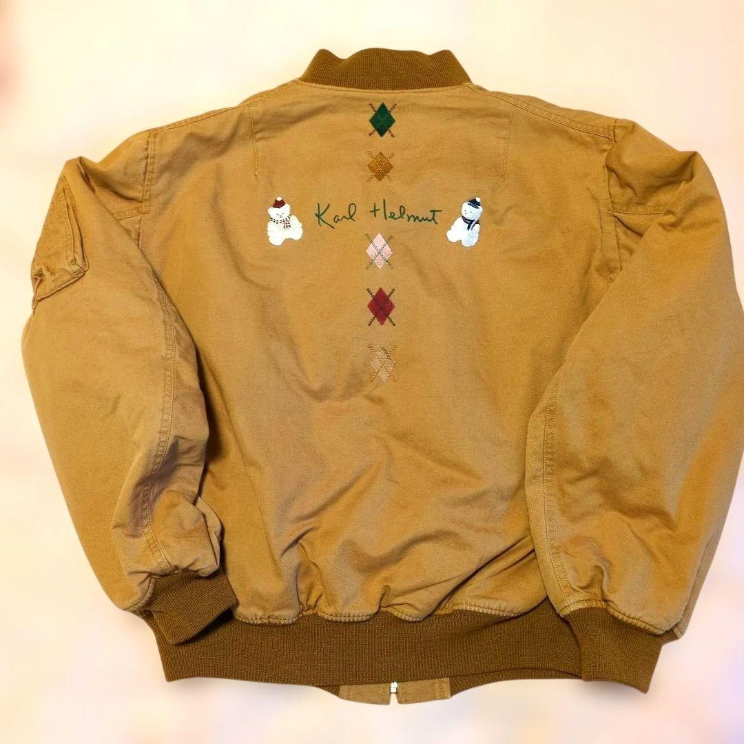 カールヘルム ブルゾン ヴィンテージ 雪だるま くま サイズ L
