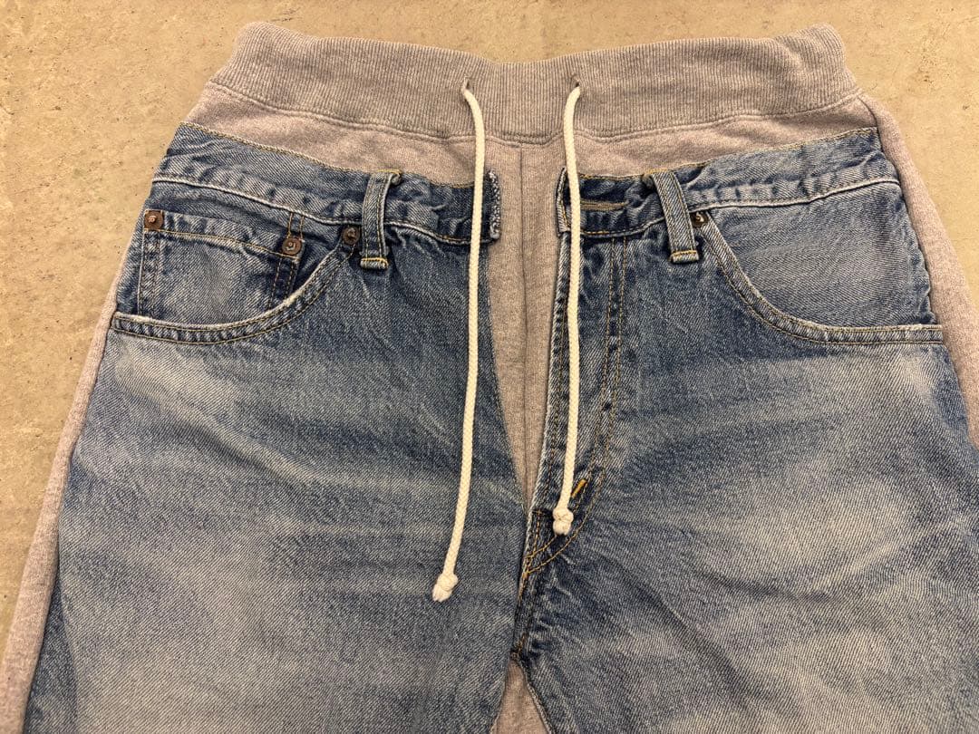 ジュンヤワタナベ×リーバイス スウェットパンツ ドッキング XS 美品