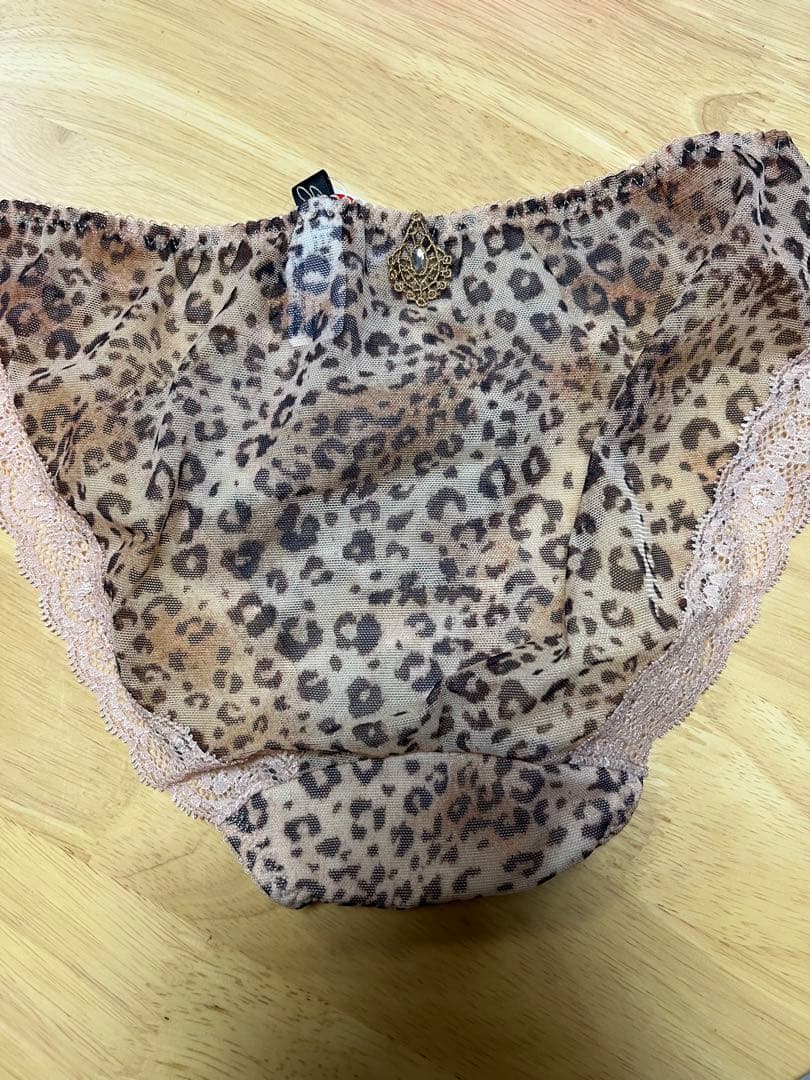 サルートヒョウ柄 レーススワロ　ブラジャーショーツ4点セット　E70 サイズM