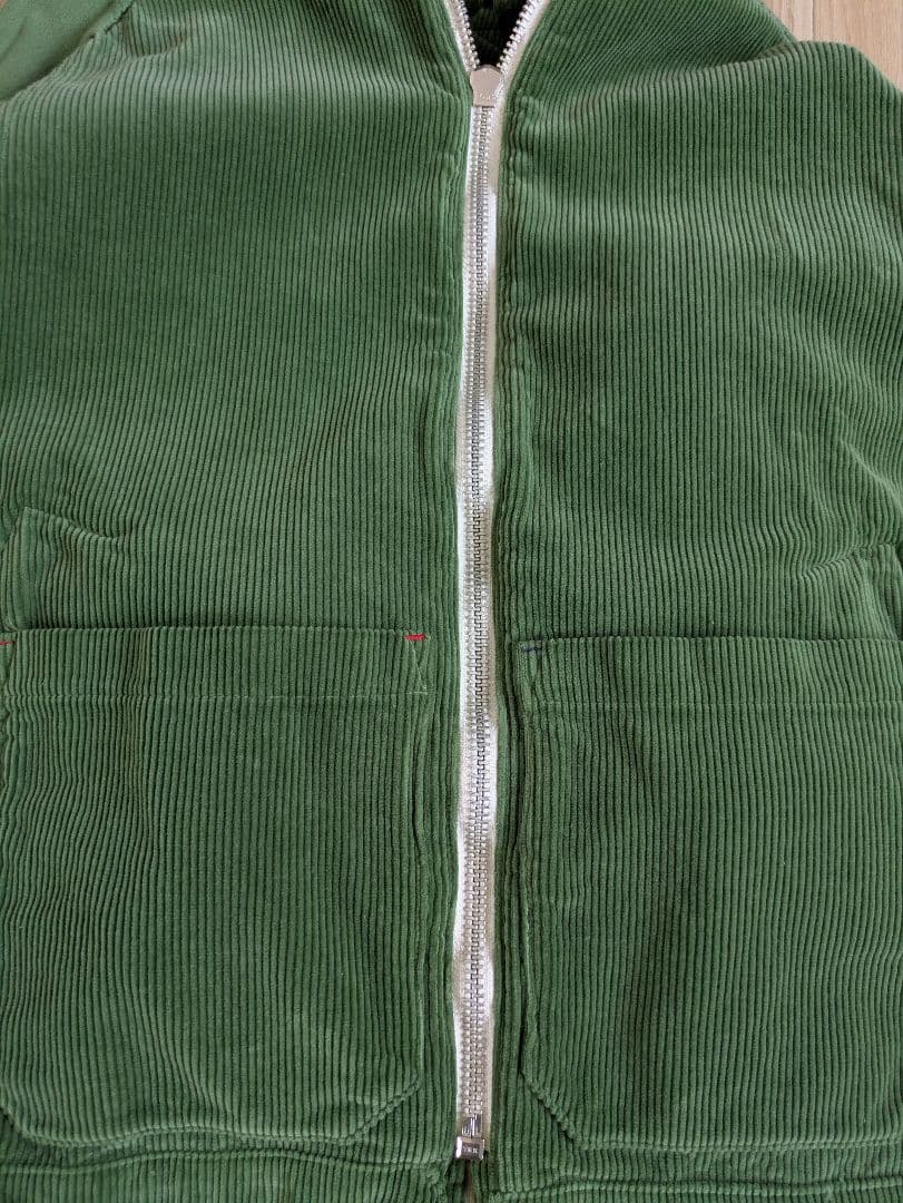 45R 9ウェルコーデュロイの908スウィングトップ グリーン美品