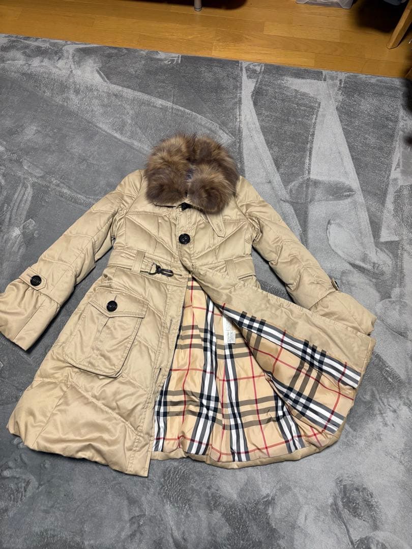 値*P様 【サイズ40】 バーバリーブルーレーベル　ダウンコート　ロング
