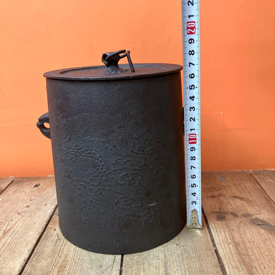 D-5 茶道具 茶道 釜 雲龍釜 釣釜 風炉釜 菊地政光 伝統工芸士 鉄器 鋳物