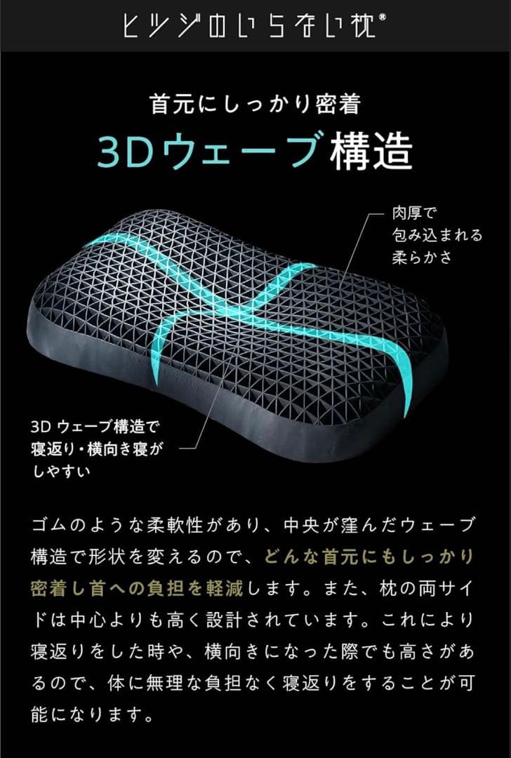 ヒツジのいらない枕 プレミアム/サラサラまくらカバー付