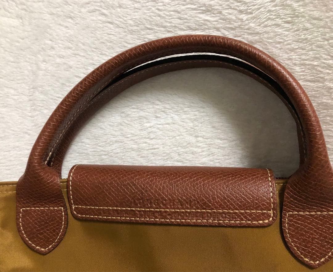 未使用 正規品 Longchamp ロンシャン ナイロン トートバッグ レザー