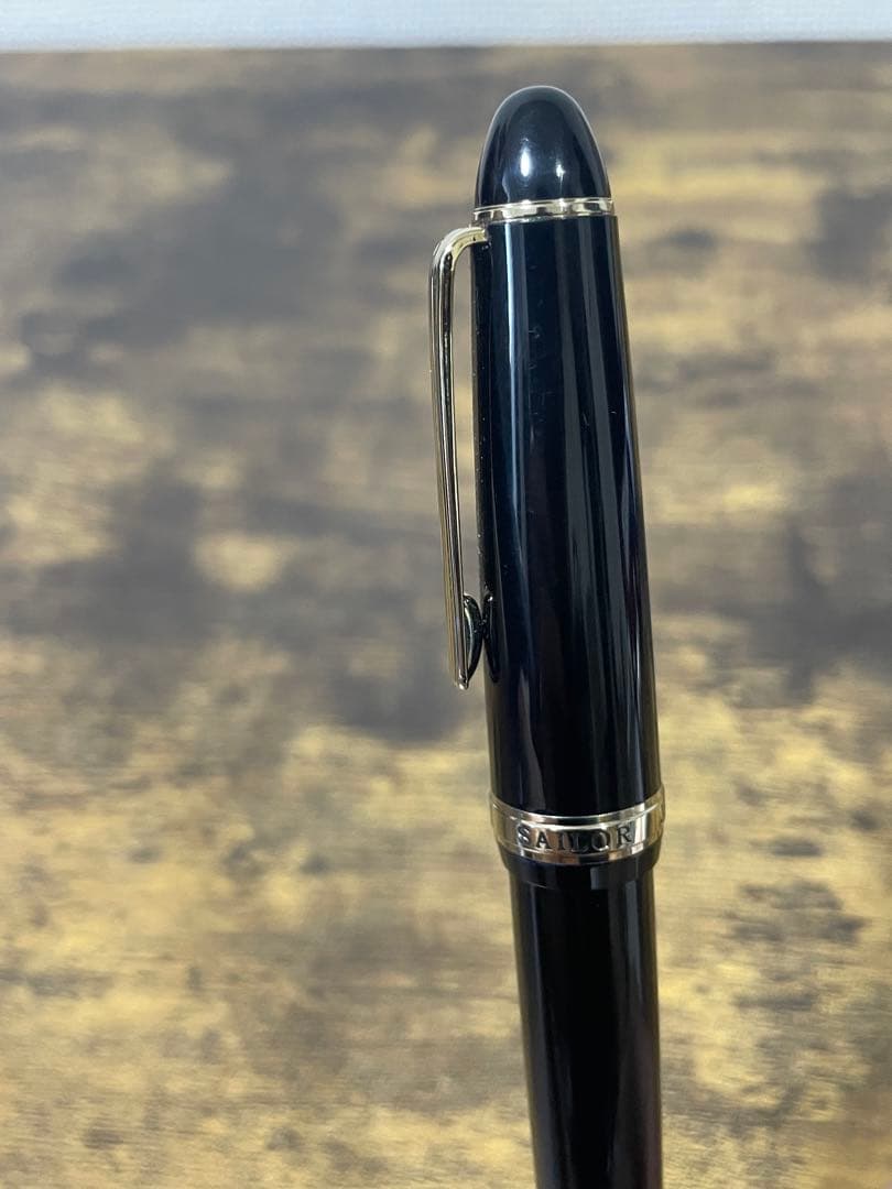 筆記確認＆洗浄済み　旧ニブ　ホワイトゴールド　21金　　セーラー　万年筆