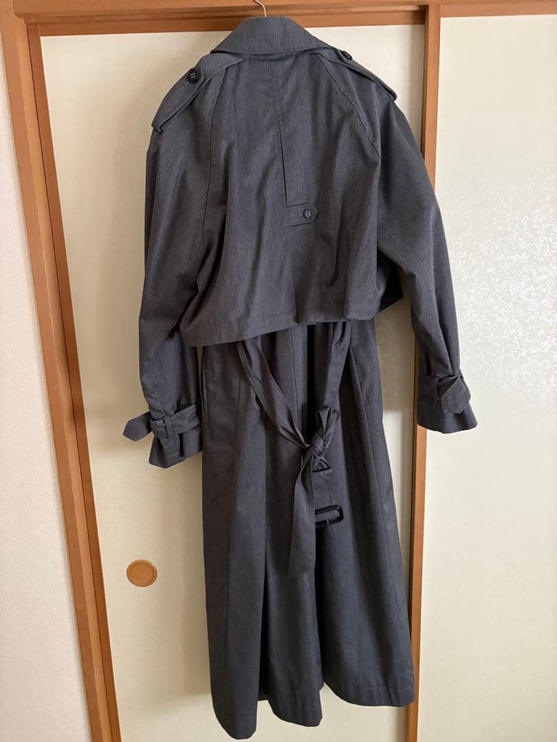 anuans 3wayトレンチコート グレー