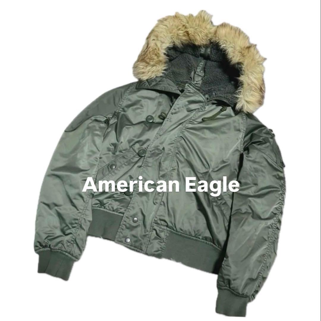 アメリカンイーグル MA-1ジャケット ファー付き