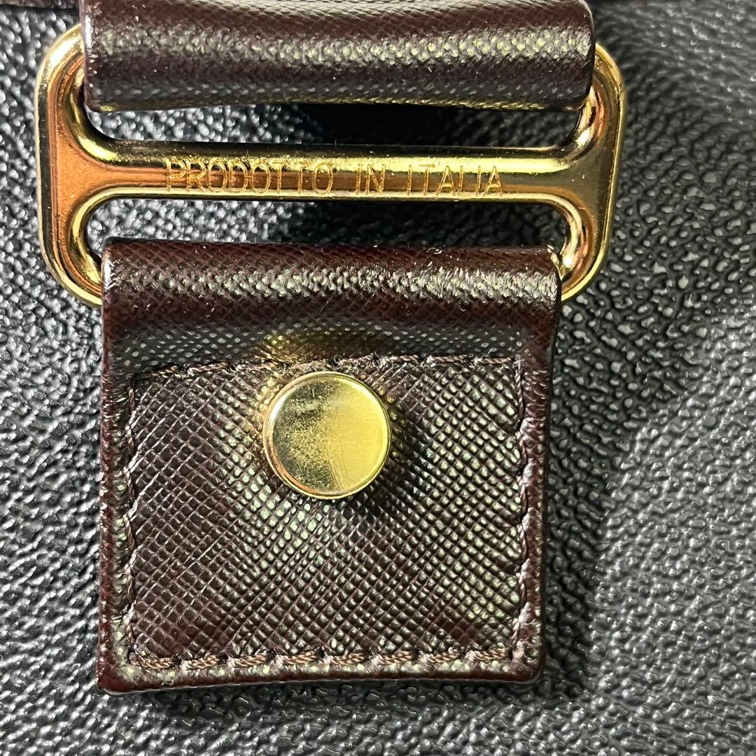 【良品】オロビアンコ　トートバッグ　リボン付き　センサノーメ　PVCレザー