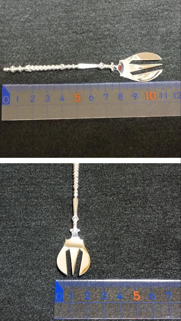 デザートフォーク アンティーク ヴァンケンペン アールヌーヴォー 銀833