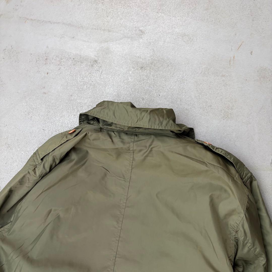 90s AVIREX ライナー付き　ナイロン　ミリタリー　トレンチコート　メンズ