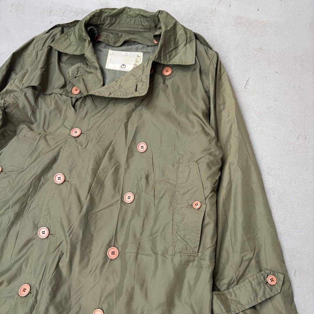 90s AVIREX ライナー付き　ナイロン　ミリタリー　トレンチコート　メンズ