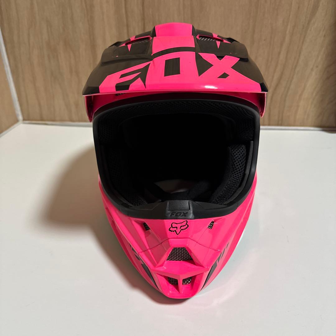 FOX モトクロス　ヘルメット　Lサイズ　ピンク　V1 59-60 オフロード