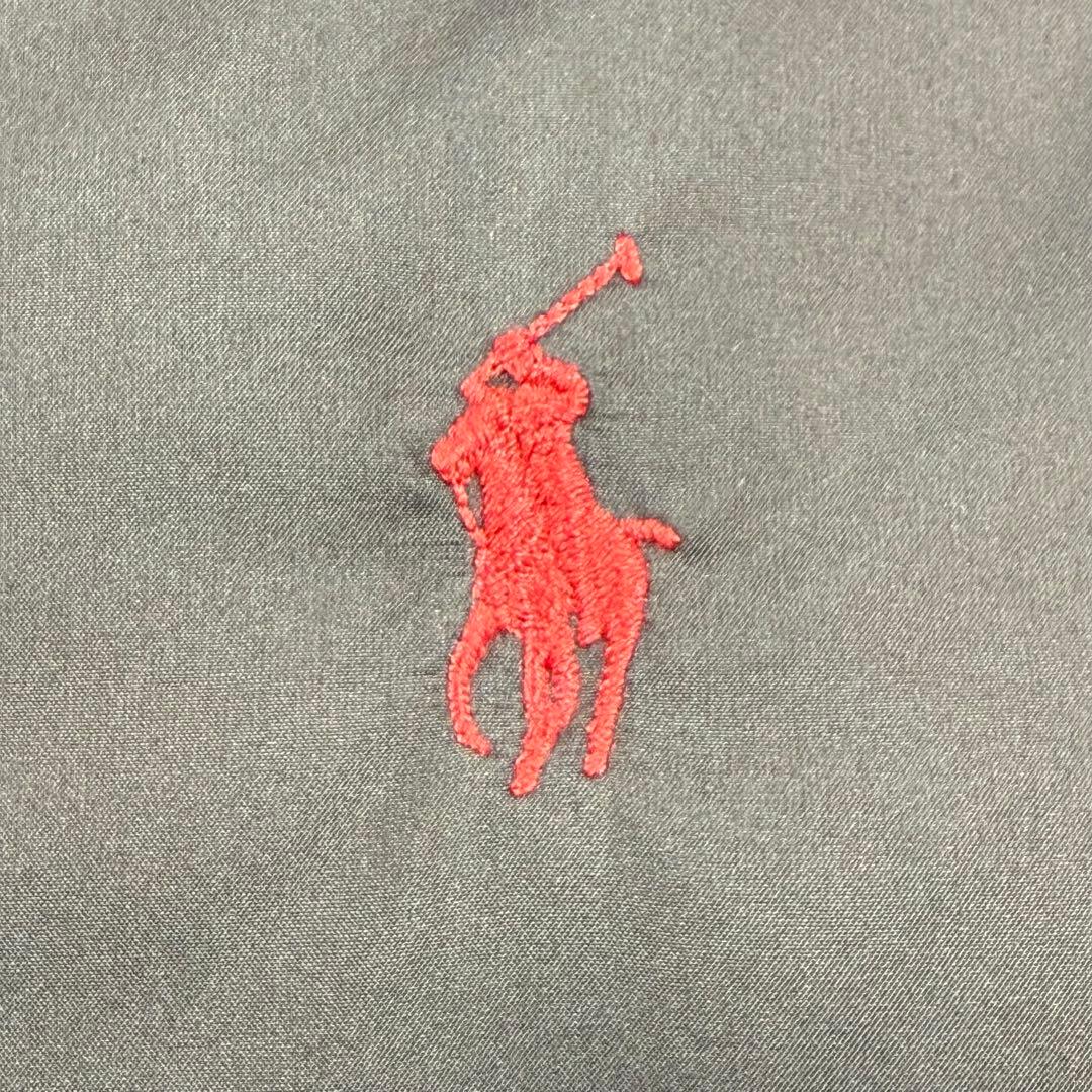 美品 ポロ・ラルフ・ローレン ダウンベスト ブラウン 2way フード M