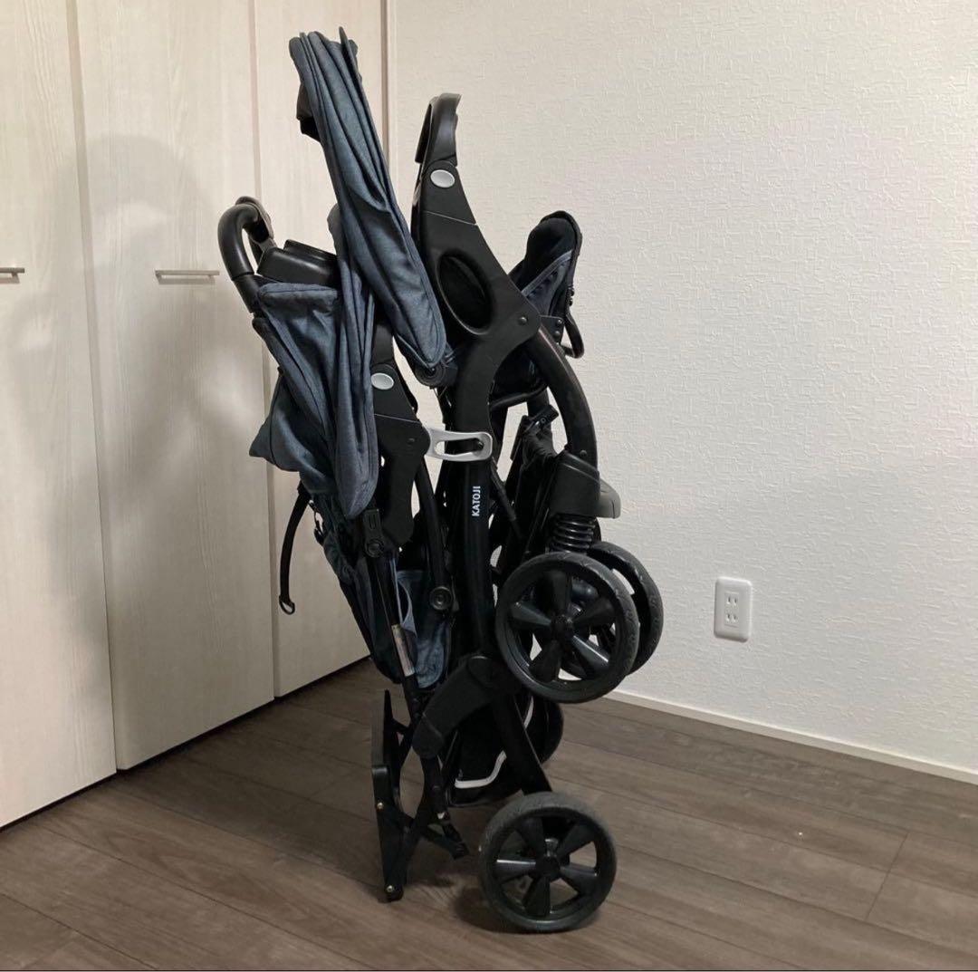引渡限定!二人乗りベビーカー KATOJI カトージ 2人でゴーDX 折り畳み