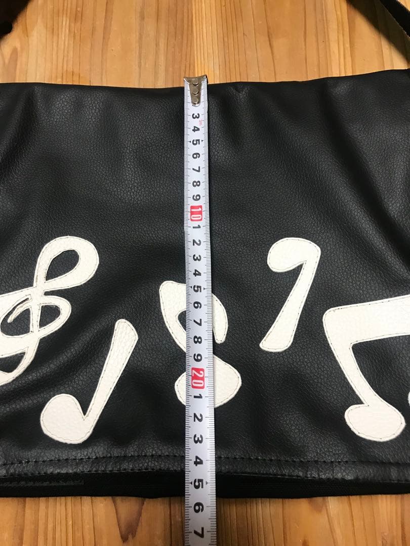 GlyPhS original music音符柄 フラップ メッセンジャーバッグ