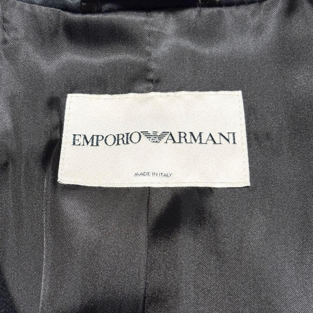 美品 エンポリオアルマーニ カシミヤ混 ロングコート Aライン フレア