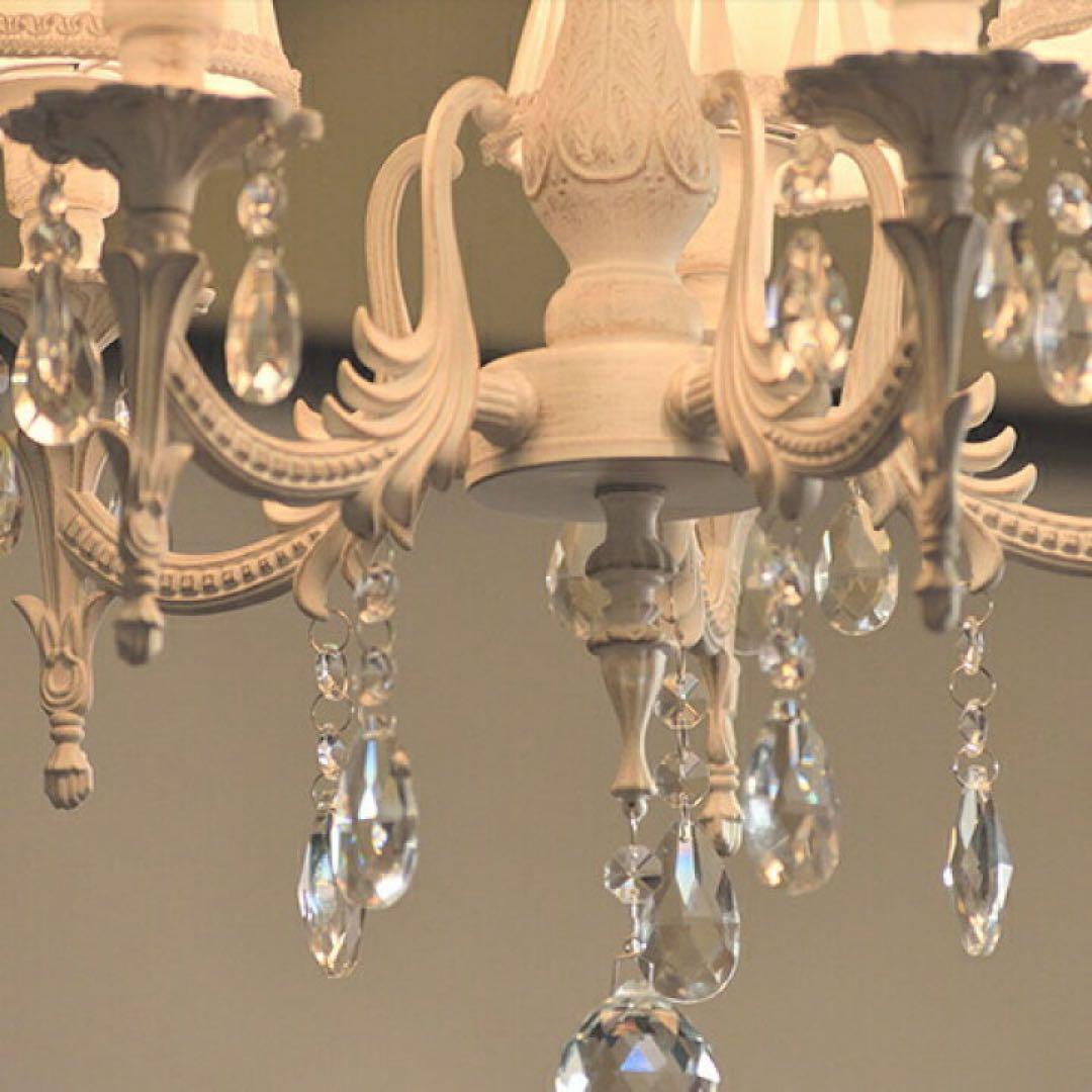 Umbrella ホワイトシャンデリア 4灯