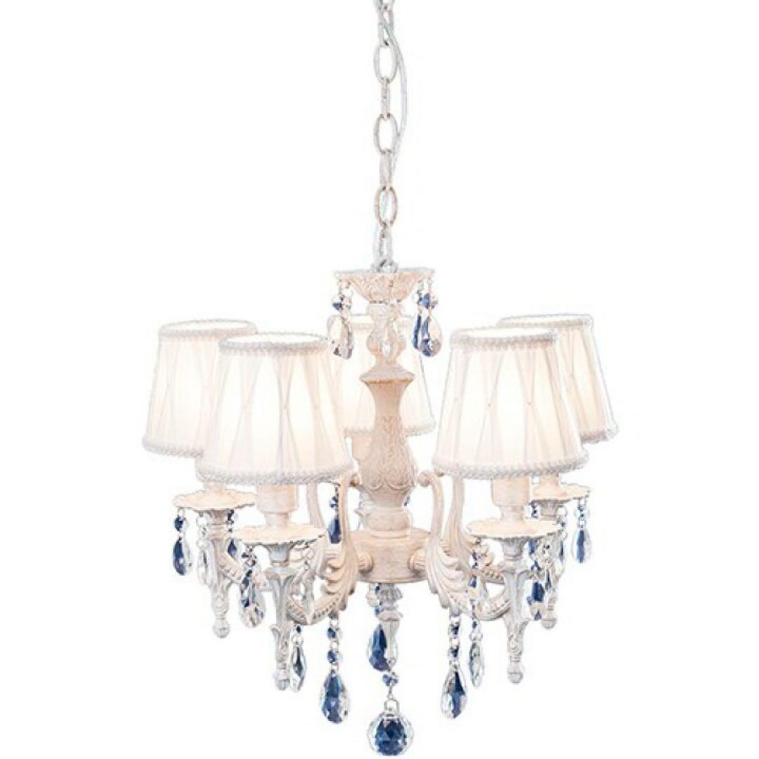 Umbrella ホワイトシャンデリア 4灯