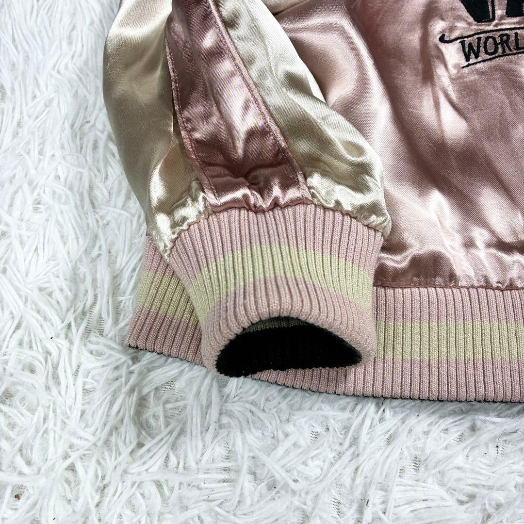 美品✨VANSON × ルーニー スカジャン 希少ピンクゴールド×ブラック