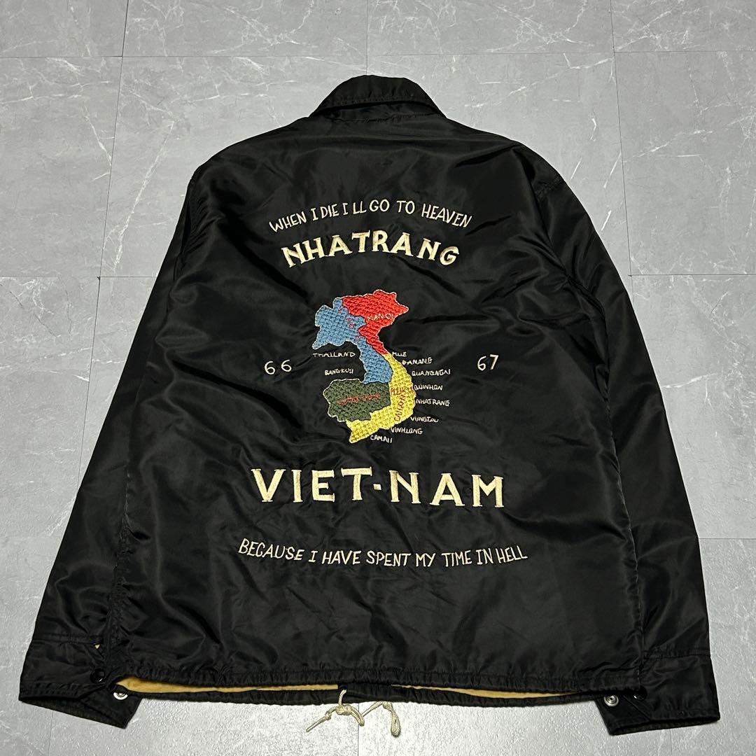 【テーラー東洋 × BEAMS】別注 コーチ ジャケット ベトジャン 地図 刺繍