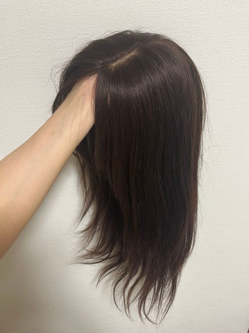 【限定値下げ】新品未使用/フルウィッグ人毛100%人毛ウィッグ医療ウィッグロング