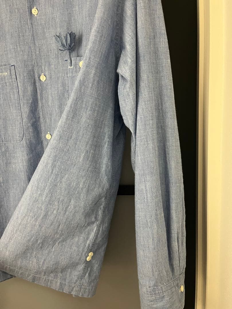 Unlikely シャンブレー シャツ オープンカラー 希少サイズ XL