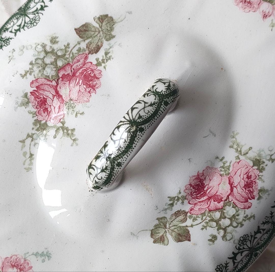 希少　美品　サンタマン　鈴蘭　薔薇　ソーシエール　フランスアンティーク