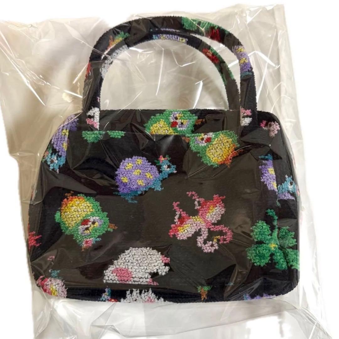 feiler フェイラー　神崎恵　コラボ　ミニキューブバッグ　ネイビー