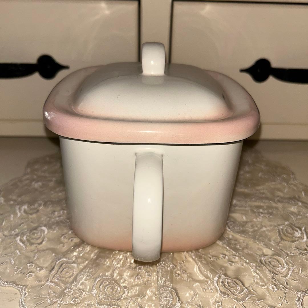 マニーローズ　ホーローみそポット