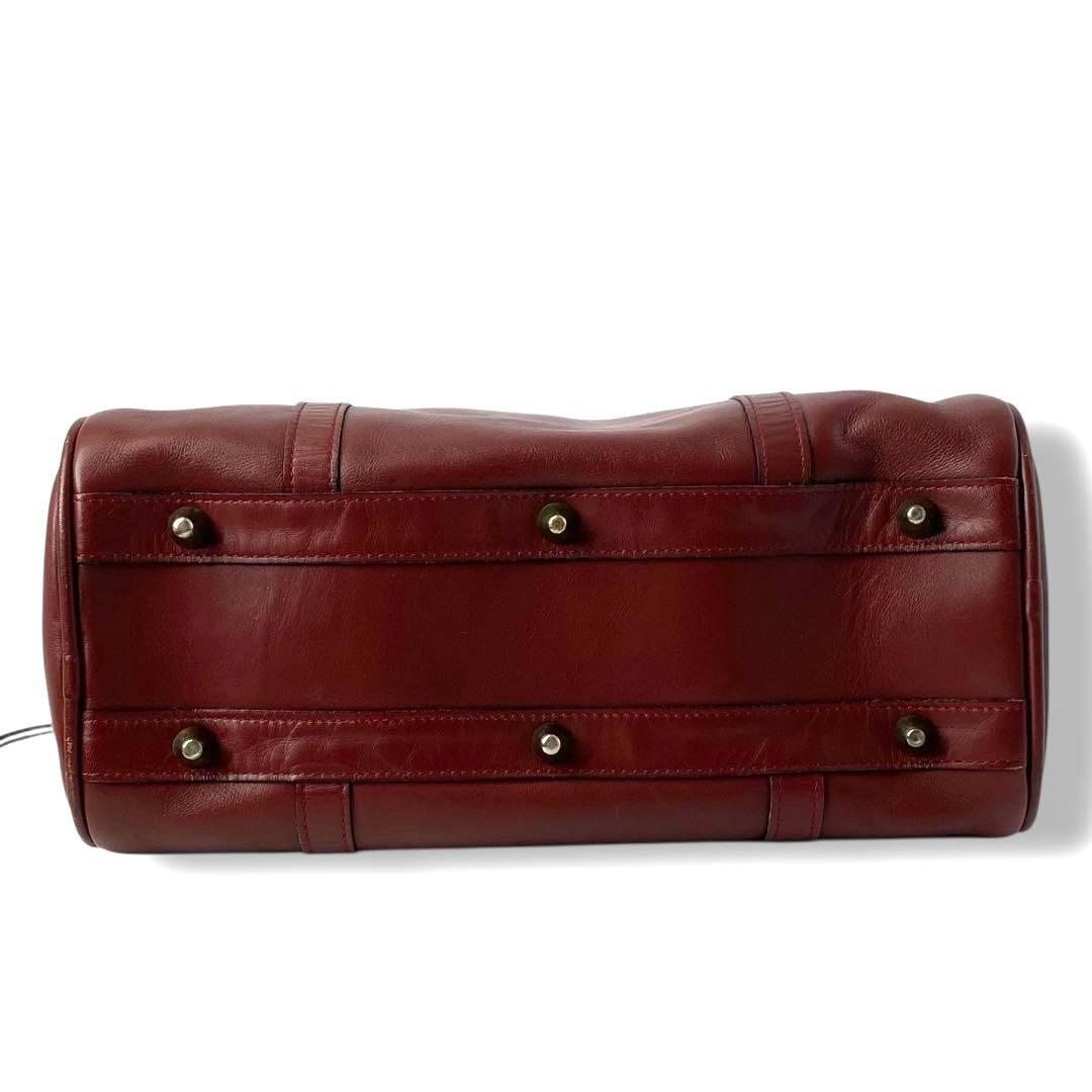 Cartier カルティエ マストライン ミニボストン 南京錠 鍵付き レザー