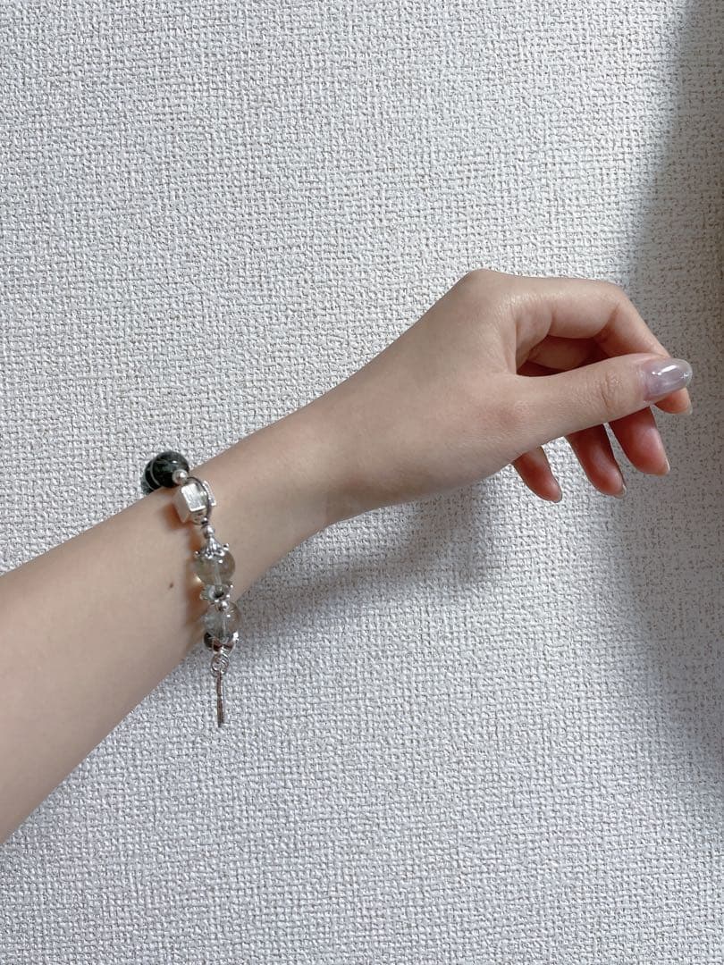 【お値打ち 一点物】天然石 ブレスレット ハンドメイド