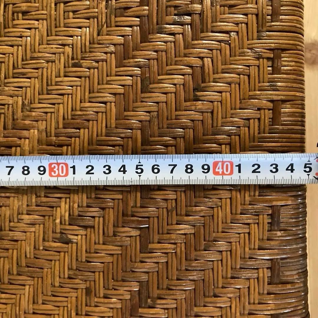 ミニ　藤スツール　ラタンスツール　椅子　イス　3脚セット　美品　レトロ　北欧風