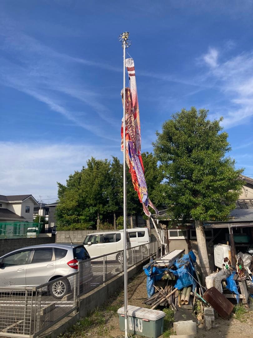 アルミポール(鯉のぼり用ポール)6号新品未開封　注)鯉のぼり、矢車、ロープなし