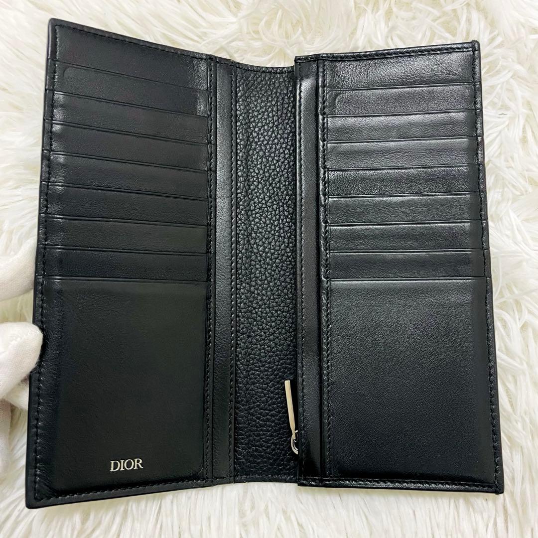 極美✨ディオール 長財布 バーティカルウォレット アイコン CDロゴ ブラック