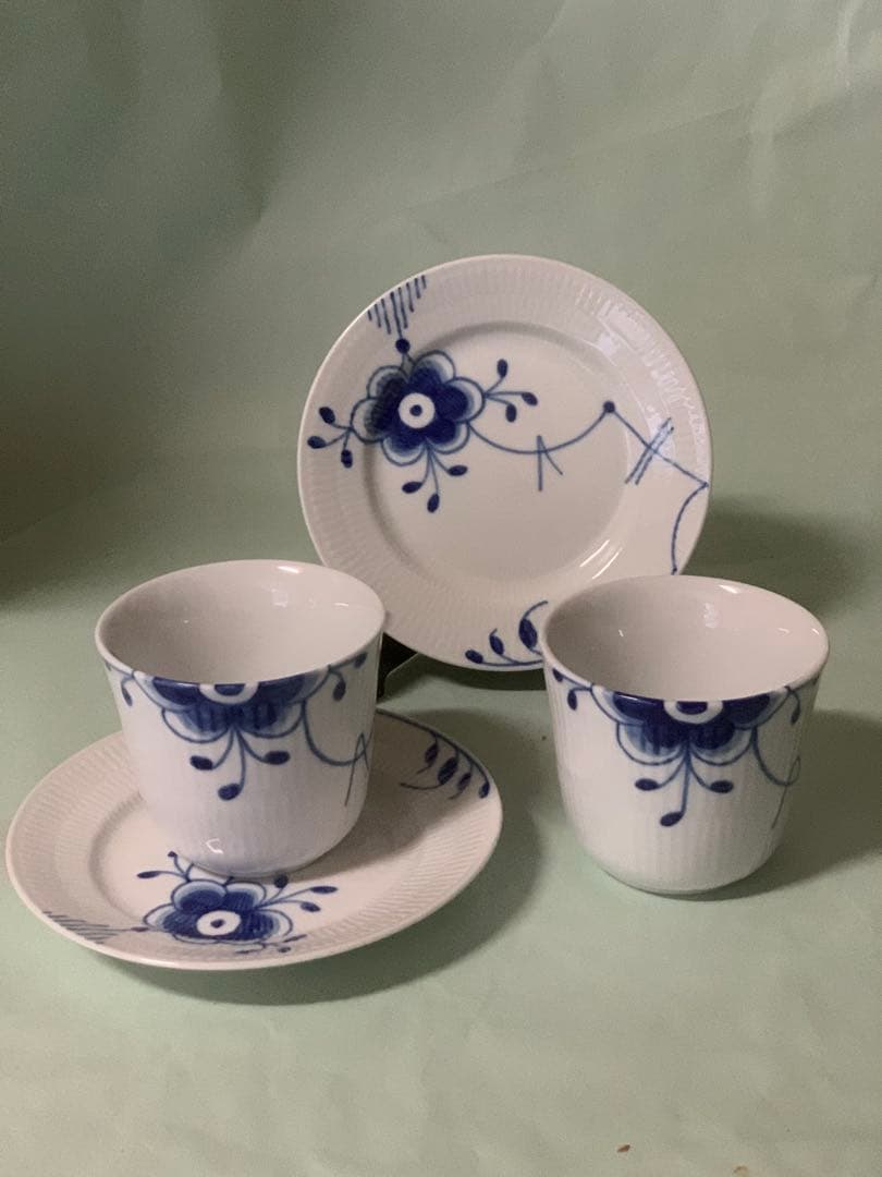 ロイヤルコペンハーゲン　ブルーフルーテッドメガシリーズ4点セット