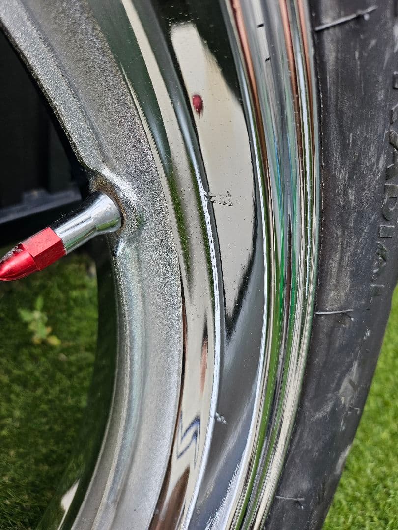 cb400sf 　nc31　前後ホイールセット　メッキ