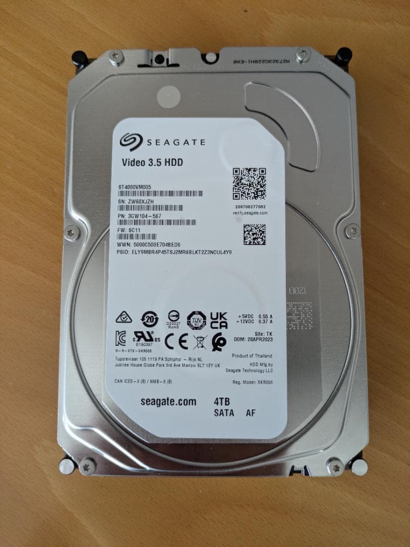 Seagate 外付けハードディスク 4TB TV・PC両対応