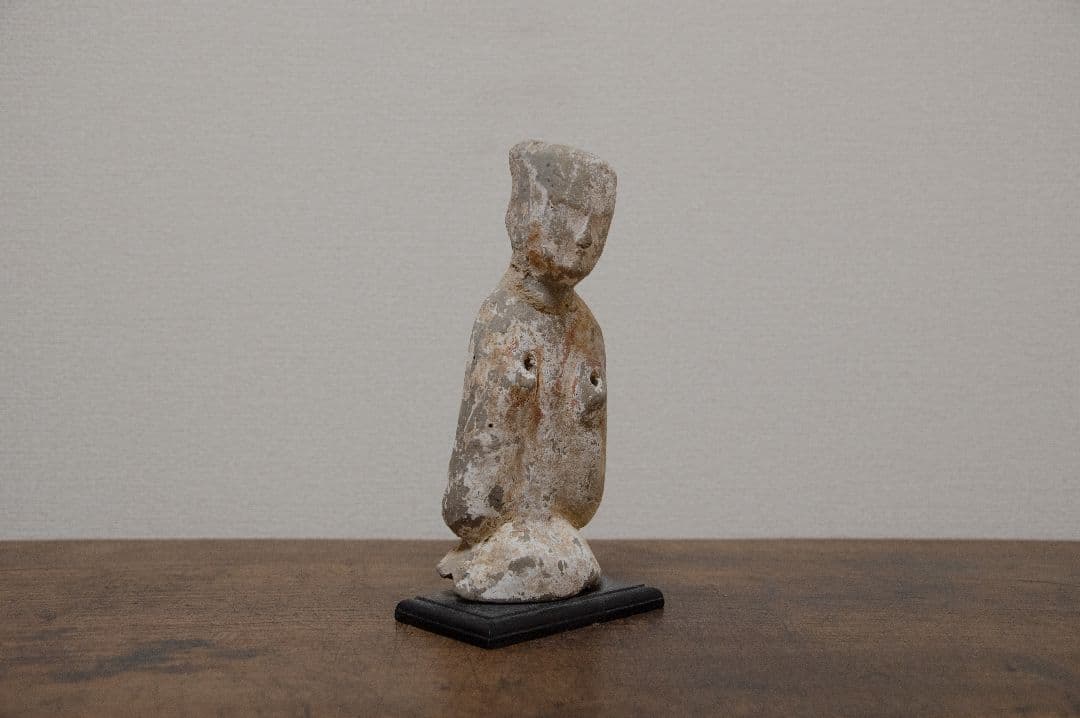 漢　陶俑　加彩　古美術　中国