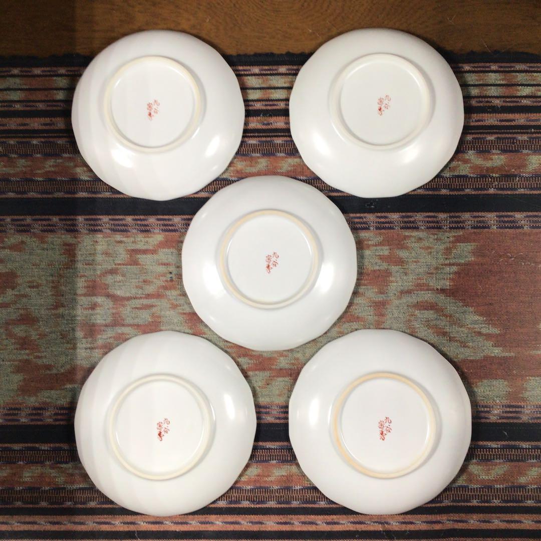 『楽しいうー特価』　九谷焼　宗秀　銀彩　銘々皿　5枚