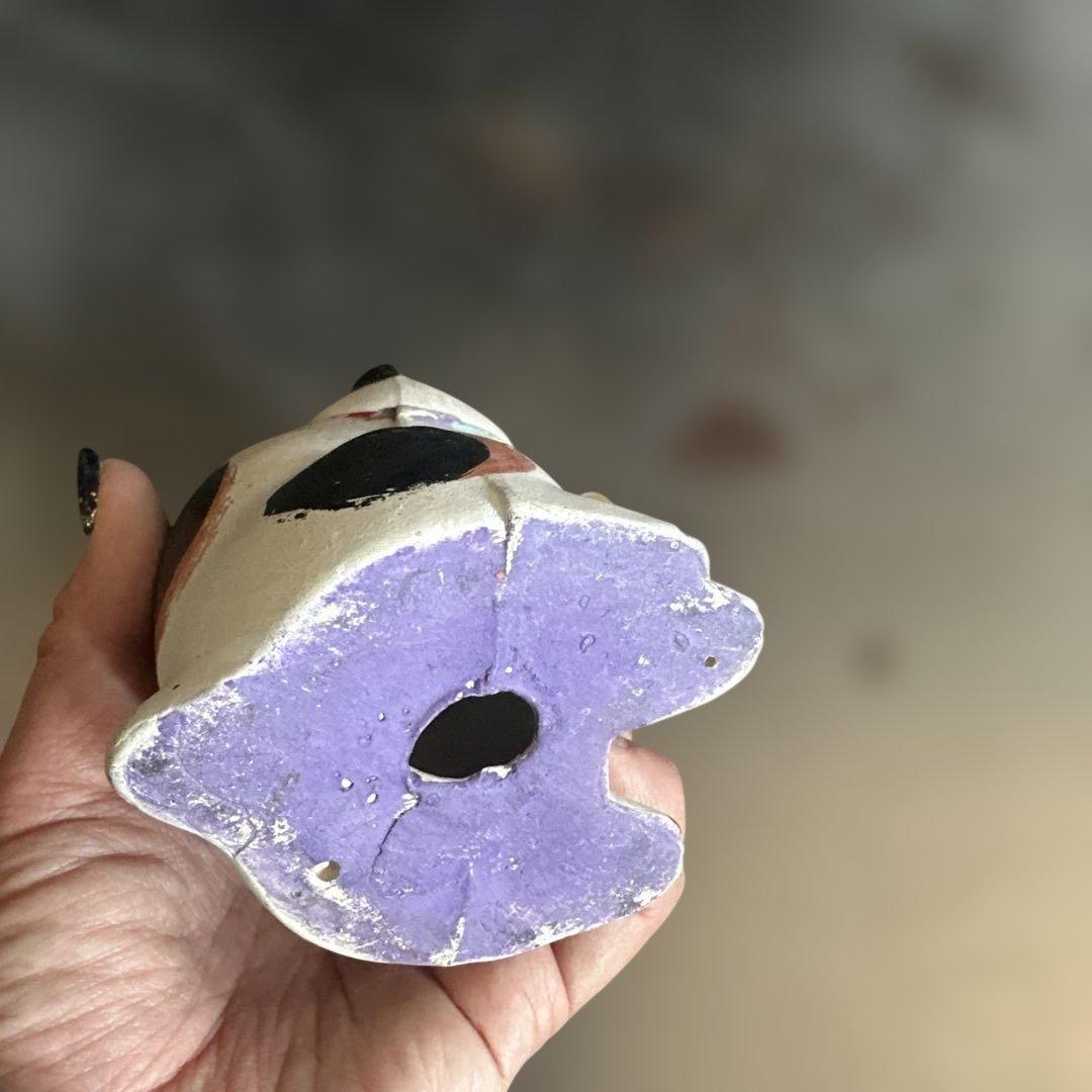 瀬戸焼　土人形　多色 招き猫 置物縁起物　猫　まねきねこ