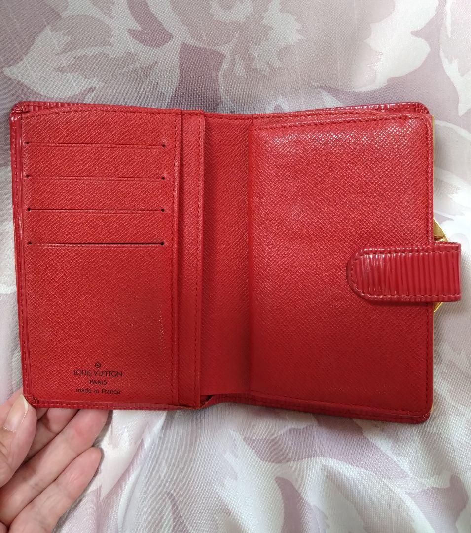 【お値下げ！】ルイヴィトン Louis Vuitton エピがま口財布 レッド