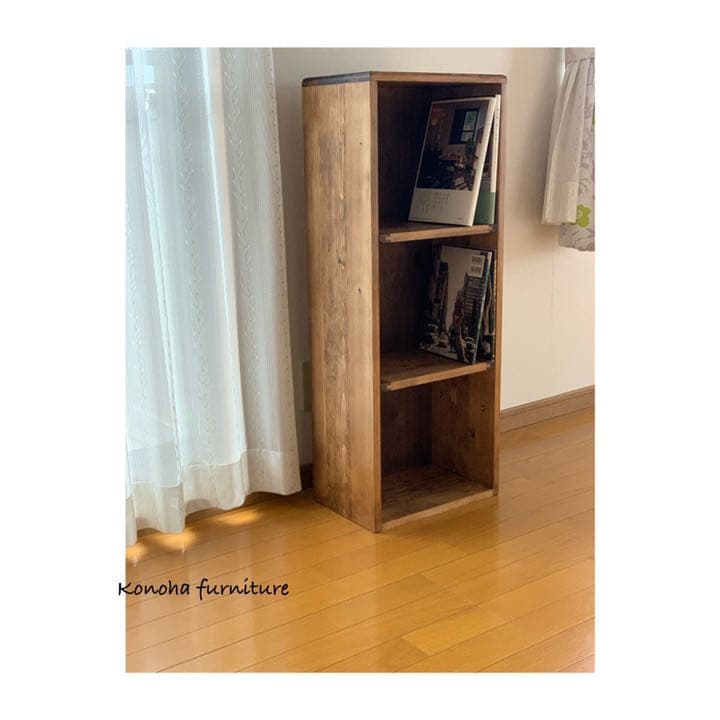 【無垢材】カフェラック　本棚　食器棚