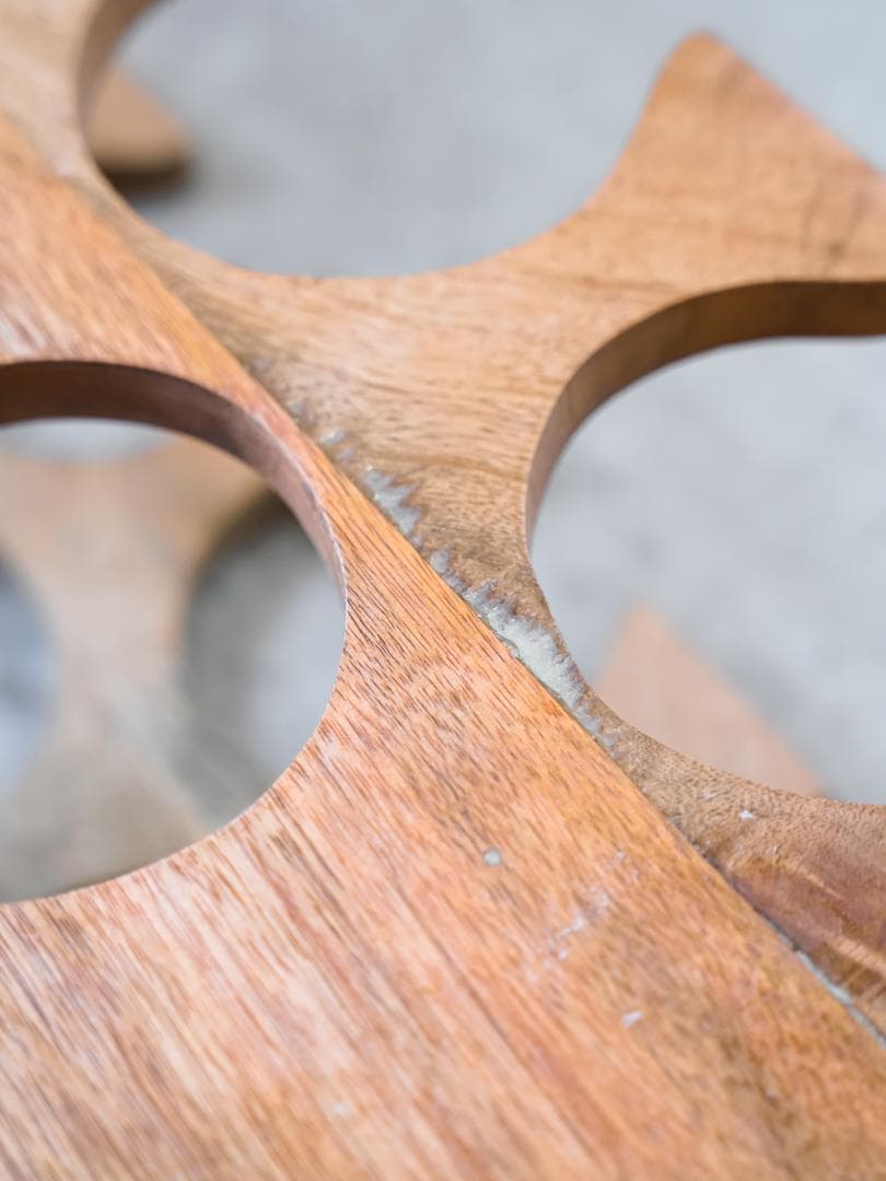 ヴィンテージ ボトルラック/収納シェルフ モダン ミッドセンチュリー