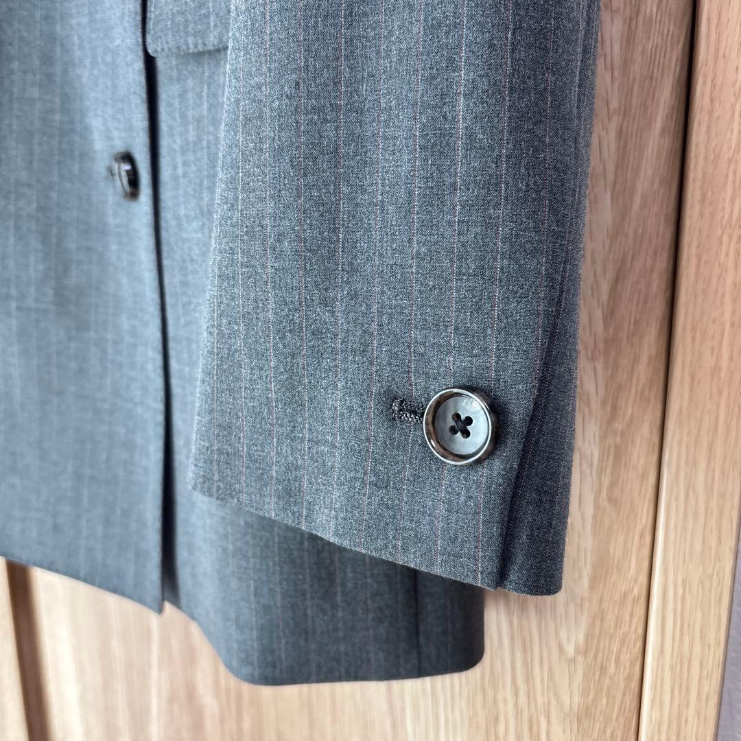 カシヤマ　ダブルテーラードジャケット　パンツスーツ ミディアムグレー