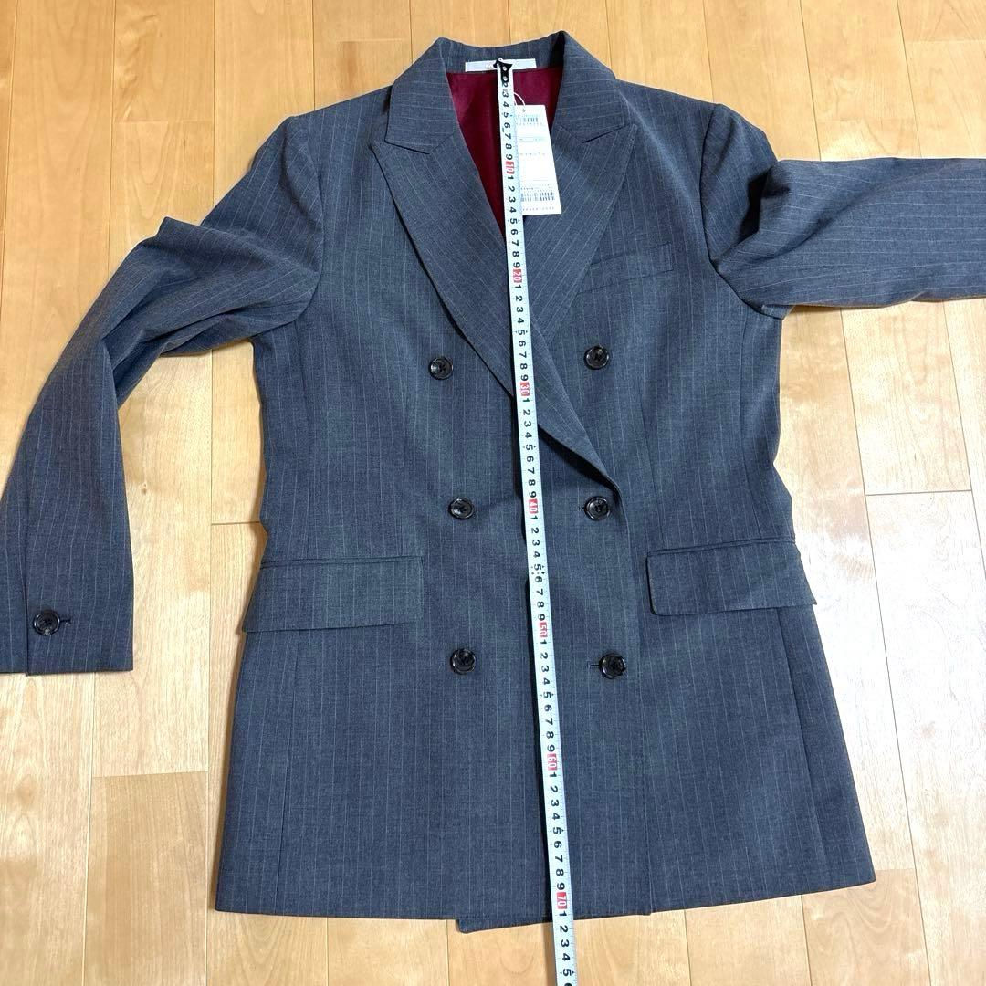 カシヤマ　ダブルテーラードジャケット　パンツスーツ ミディアムグレー